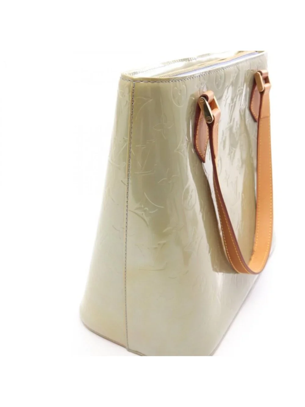 Louis Vuitton Handbag Houston Gray Leather